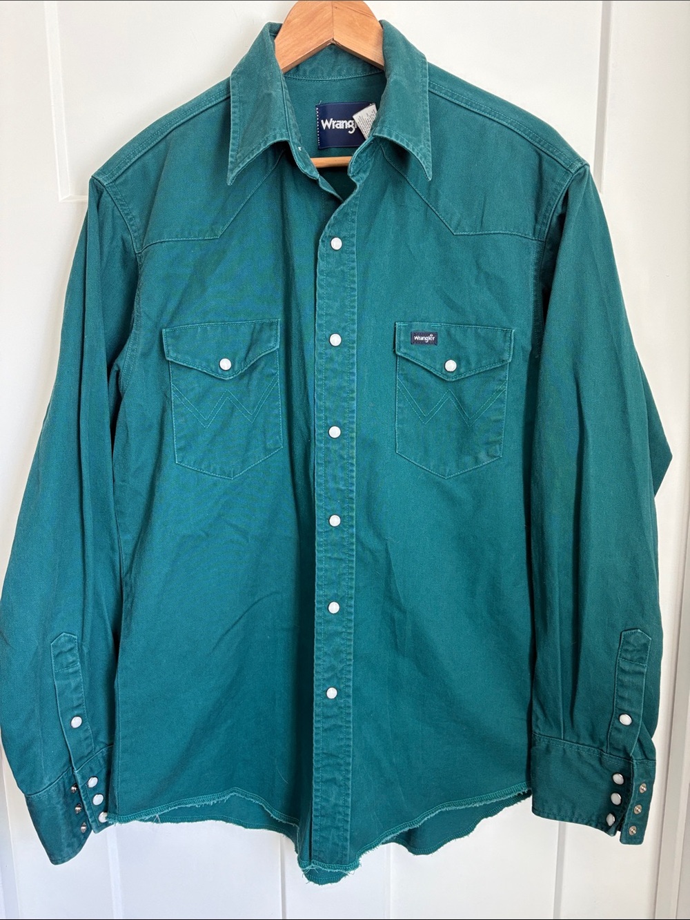 Wrangler vintage pearl snap shirt